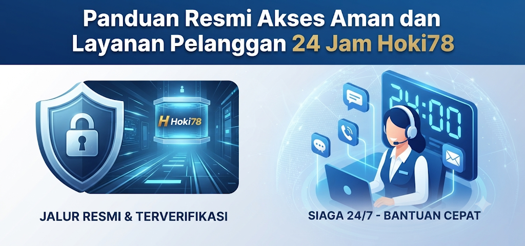 Panduan Resmi Akses Aman dan Layanan Pelanggan 24 Jam Hoki78 Ilustrasi panduan resmi akses aman dan layanan pelanggan 24 jam Hoki78Hub